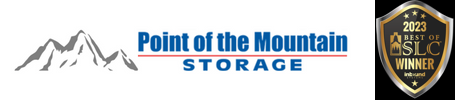 Point of the Mountain Storage Logo